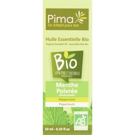 PIMA Huile essentielle bio menthe poivrée 10ml l'huile essentielle