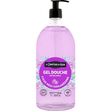 LE COMPTOIR DU BAIN Gel Douche Extra Doux à la Figue Méditerranéenne 1L