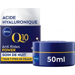 NIVEA Soin Visage de Nuit Raffermissant Q10 Anti-Rides 50ml