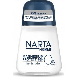 NARTA Déodorant Homme Invisible Magnesium Protect 48H HOMME le roll-on de 50ml