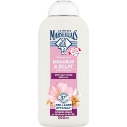 LE PETIT MARSEILLAIS Shampooing Douceur et Eclat Brillance Optimale à l'Amande Douce et Graine de Lin Bio 300ml