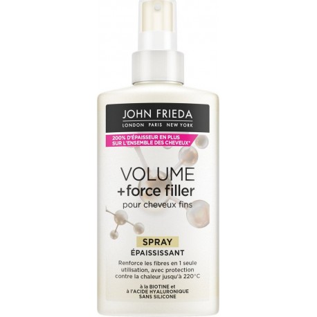 JOHN FRIEDA Soin Cheveux Spray Epaississant Volume + Force Filler 150ml