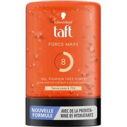 TAFT Gel Coiffant Force Maxx Fixation Très Forte Tenue 72h 300ml