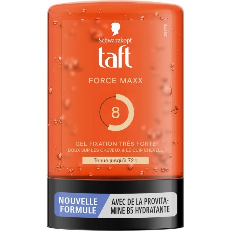 TAFT Gel Coiffant Force Maxx Fixation Très Forte Tenue 72h 300ml