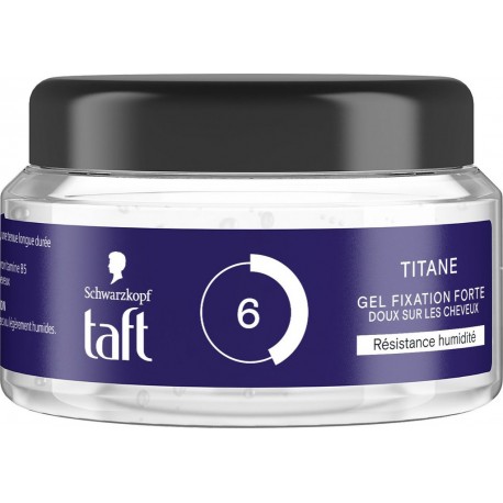 TAFT Gel Coiffant Titane Fixation Forte Résistance Humidité 250ml