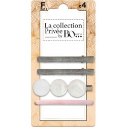 BO PARIS Barrette Cheveux La Collection Privée les 4 barrettes