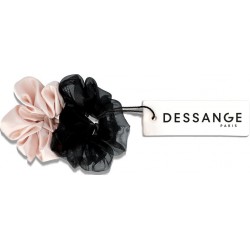 DESSANGE Chouchous Mode Rose et Noir lot de 2 pièces