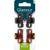 GLAMOUR Pinces à Cheveux Noire et Marron PARIS les 4 pinces