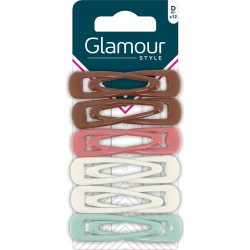 GLAMOUR Barrettes Brillant Multicolores PARIS les 12 barrettes