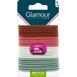 GLAMOUR Elastiques Semi-Epais Multicolores PARIS les 28 élastiques