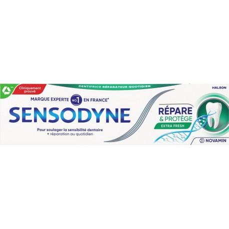 SENSODYNE Dentifrice Répare & Protège Extra Fresh Novamin le tube de 75ml