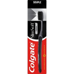 COLGATE Brosse à Dents Slim Soft pour Charbon la brosse à dents