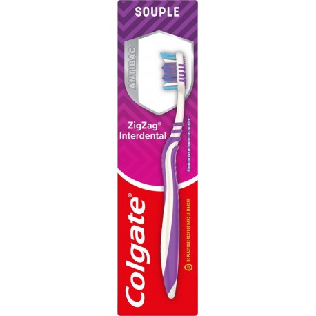 COLGATE Brosse à Dents Zig Zag Souple la brosse à dents