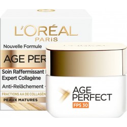 OREAL PARIS Crème Visage Jour Age Perfect Gamme Blanche Spf30 L' 50ml