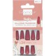 GLAMOUR Faux Ongles Ballerine Framboise BEAUTE 24 pièces