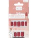 GLAMOUR Faux Ongles Carrés Rouge Passion BEAUTE 24 pièces