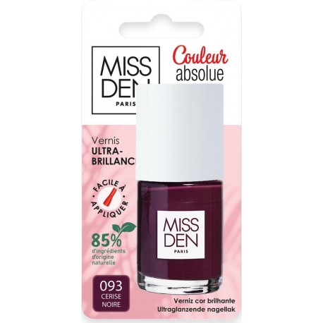 MISS DEN Vernis à Ongles Cerise Noire le vernis à ongles