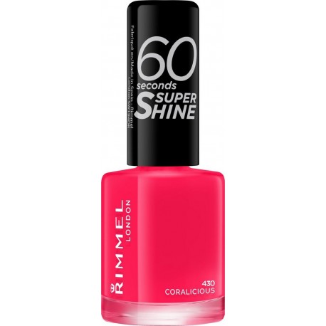 RIMMEL Vernis à ongles Super shine 60 seconds super shine n°430 coralicious 8ml