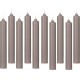 NC Lot De 10 Bougies Bâton basic 16cm Taupe