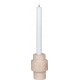 NC Bougeoir Candle, Beige, 7x7x10 Cm