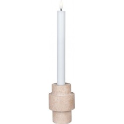 NC Bougeoir Candle, Beige, 7x7x10 Cm