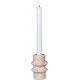 NC Bougeoir Candle, Beige, 7x7x10 Cm