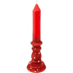 NC Bougie Chandelle colorama 20cm Rouge