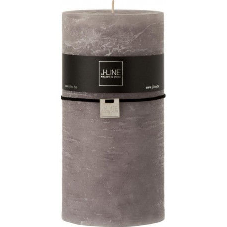 Bougie Cylindrique Déco junina 20cm Gris Foncé