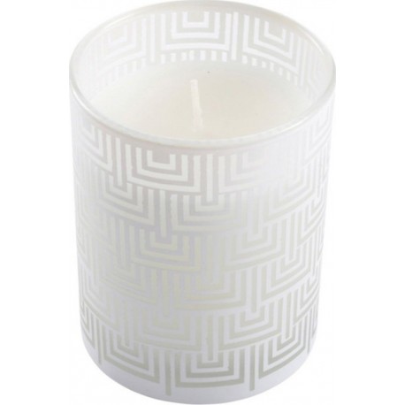 Bougie Parfumée graphic Ethnic 8cm Blanc