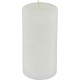 Bougie Pilier Déco rustique 10cm Blanc