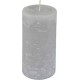 NC Bougie Pilier Déco rustique 13cm Gris