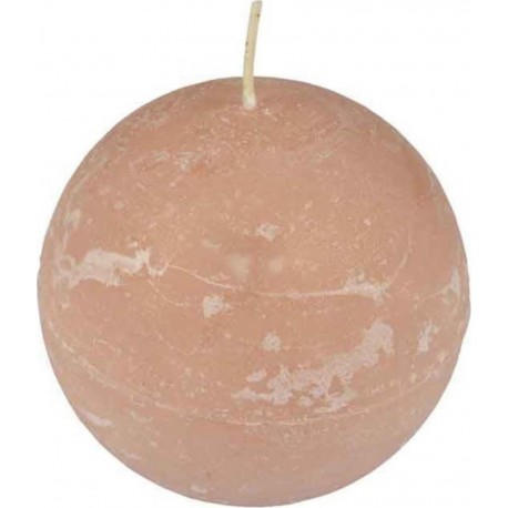 NC Bougie Boule Déco rustique 7cm Taupe