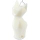 Bougie Déco Chat arty 13cm Blanc