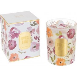 NC Bougie Parfumée happiness Blooms 12cm Mimosa & Rose