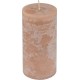 NC Bougie Pilier Déco rustique 10cm Taupe