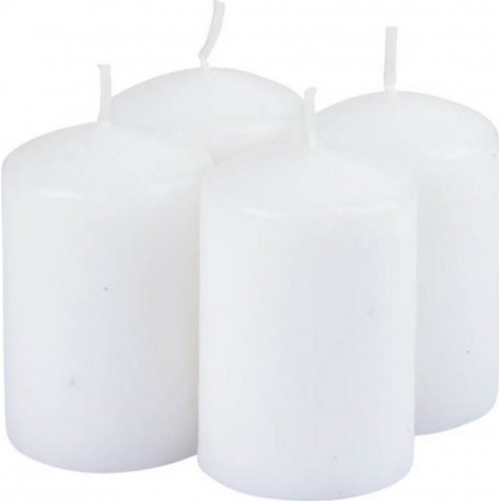 NC Lot De 4 Bougies Pilier essentiel Ii 6cm Jasmin