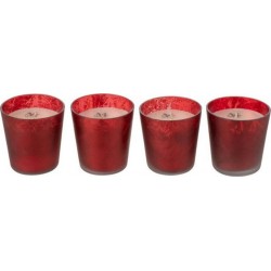 NC Lot De 4 Bougies Parfumées Déco deluxe 7cm Oud Amber