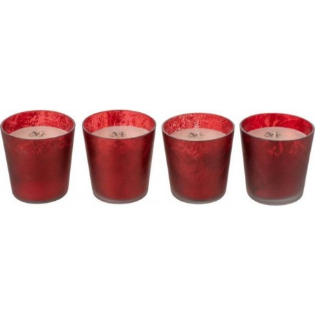 NC Lot De 4 Bougies Parfumées Déco deluxe 7cm Oud Amber