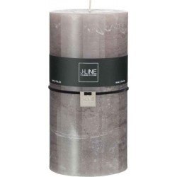 NC Bougie Cylindrique Déco junina 20cm Taupe