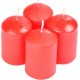 NC Lot De 4 Bougies Parfumées Piliers essentiel 6cm Fraise