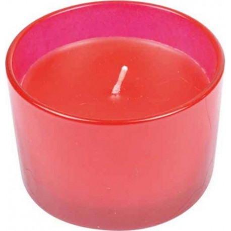 Bougie Parfumée En Verre nuance 7cm Fraise