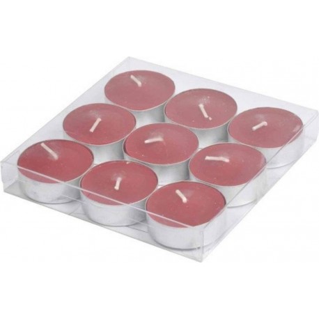 NC Lot De 9 Bougies Parfumées Chauffe-plat gaïa 3cm Fruits Rouges