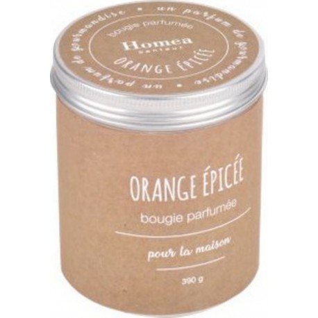 NC Bougie Parfumée pot Kraft 10cm Orange Épicée