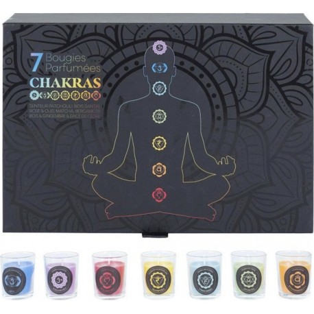 NC Coffret 7 Bougies Parfumées chakra 24cm Multicolore