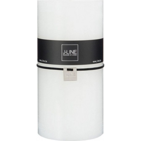 Bougie Cylindrique Déco junina 20cm Blanc