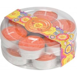 chupa Chups Lot De 12 Bougies Chauffe-plat chupa Chups 3cm Orange