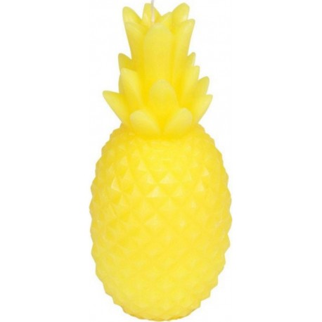 NC Bougie Déco ananas Tropical 20cm Jaune