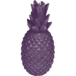 NC Bougie Déco ananas Tropical 20cm Violet