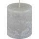 NC Bougie Pilier Déco rustique 7cm Gris