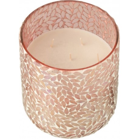 NC Bougie Parfumée Mosaïque cyra 20cm Tender Rose